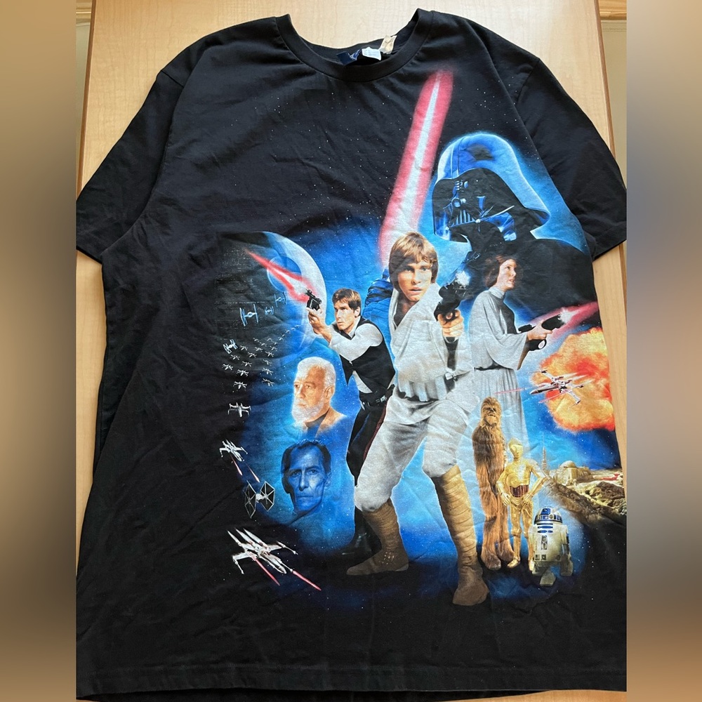 H&M star wars black graphic tee